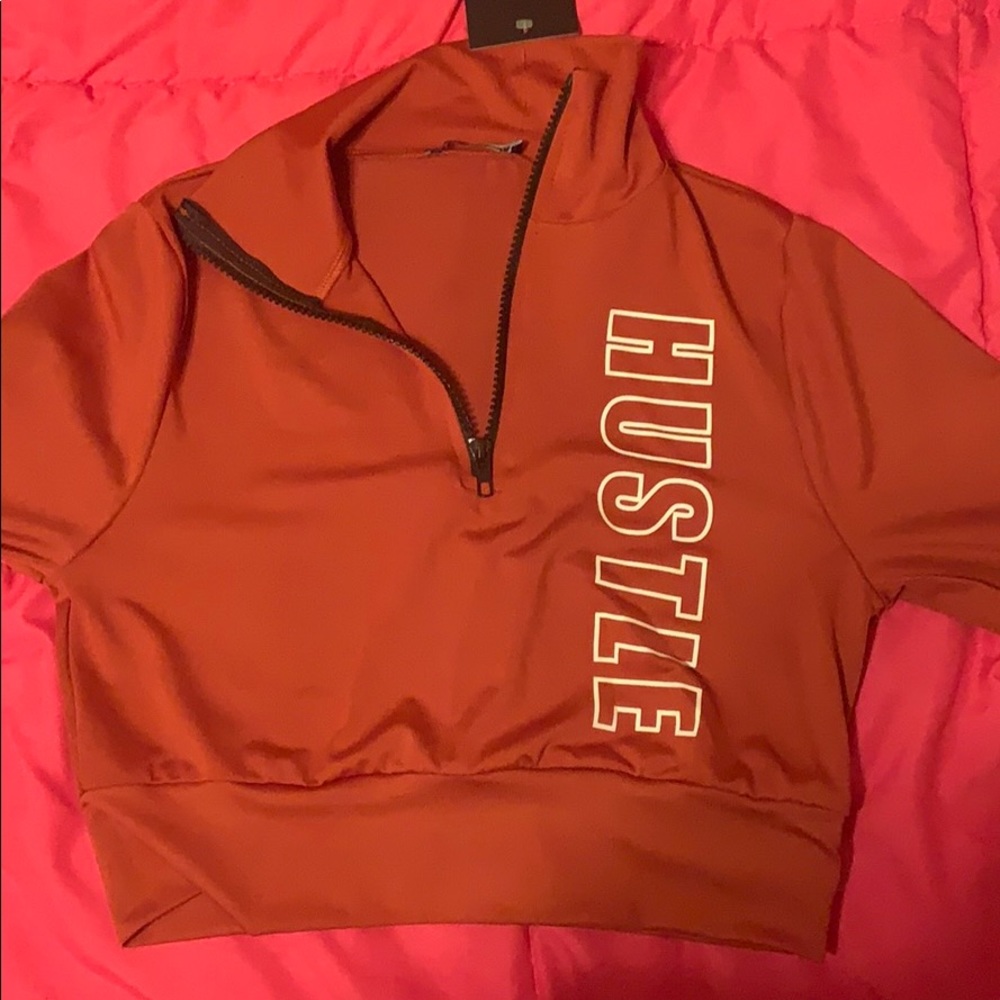 Long sleeve rust shirt
